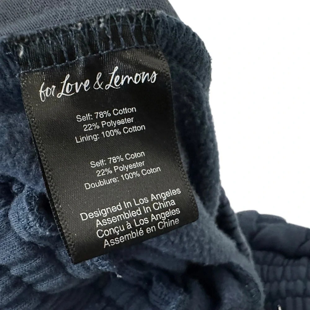 For Love And Lemons Womens Jogger Sweatpants Size Medium Drawstring